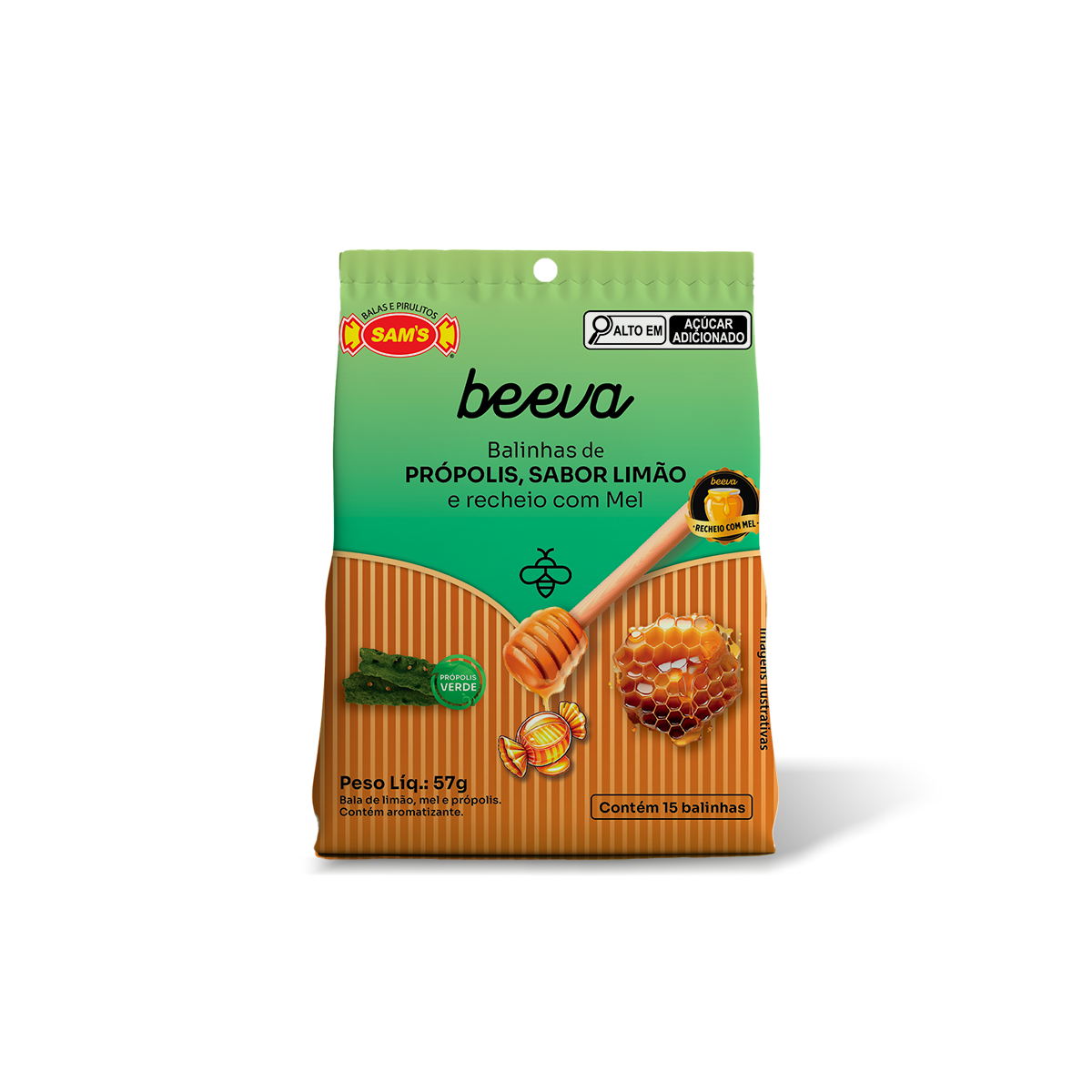 Balinha - Limão & Própolis com Recheio de Mel