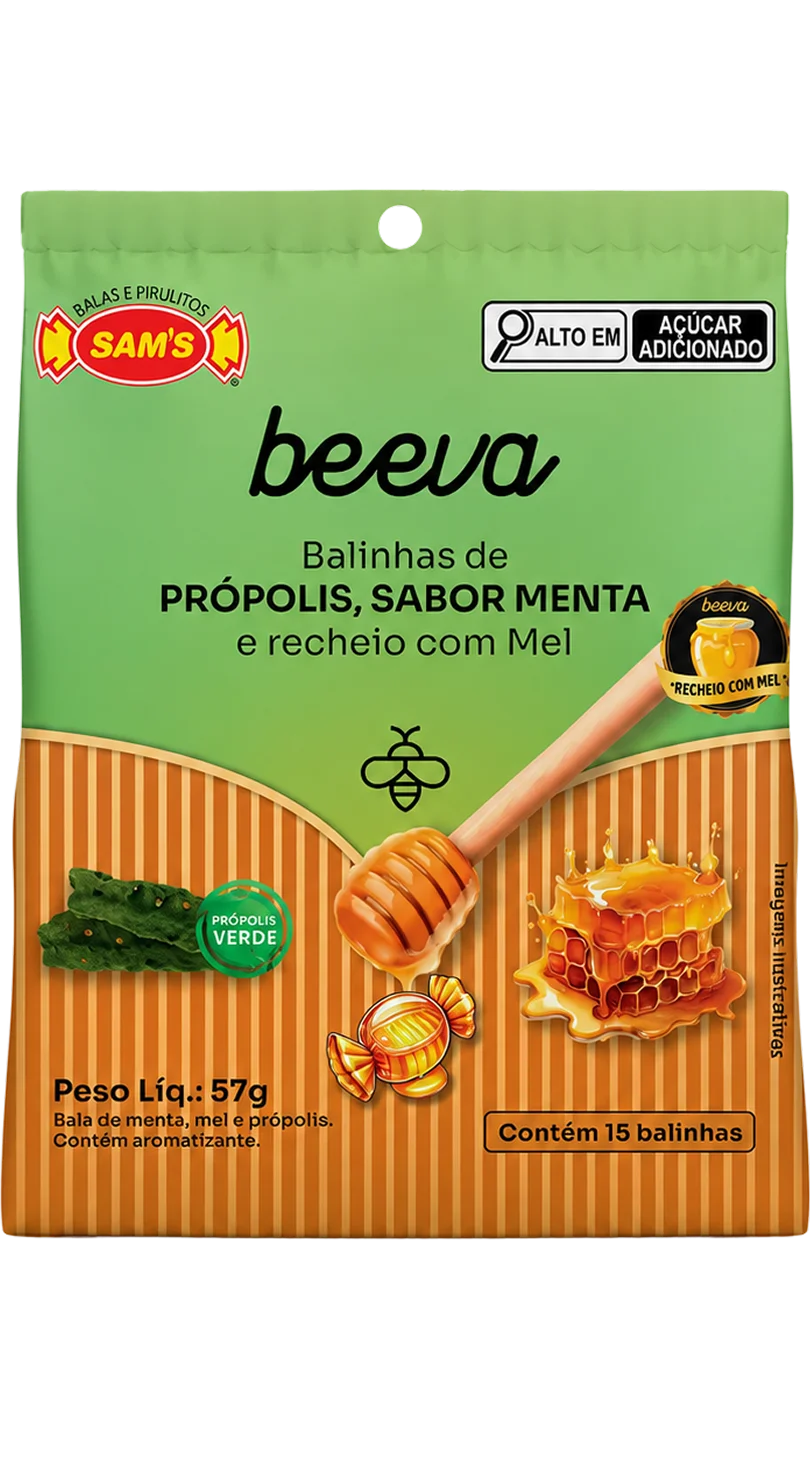 Balinha de menta & Própolis recheada
